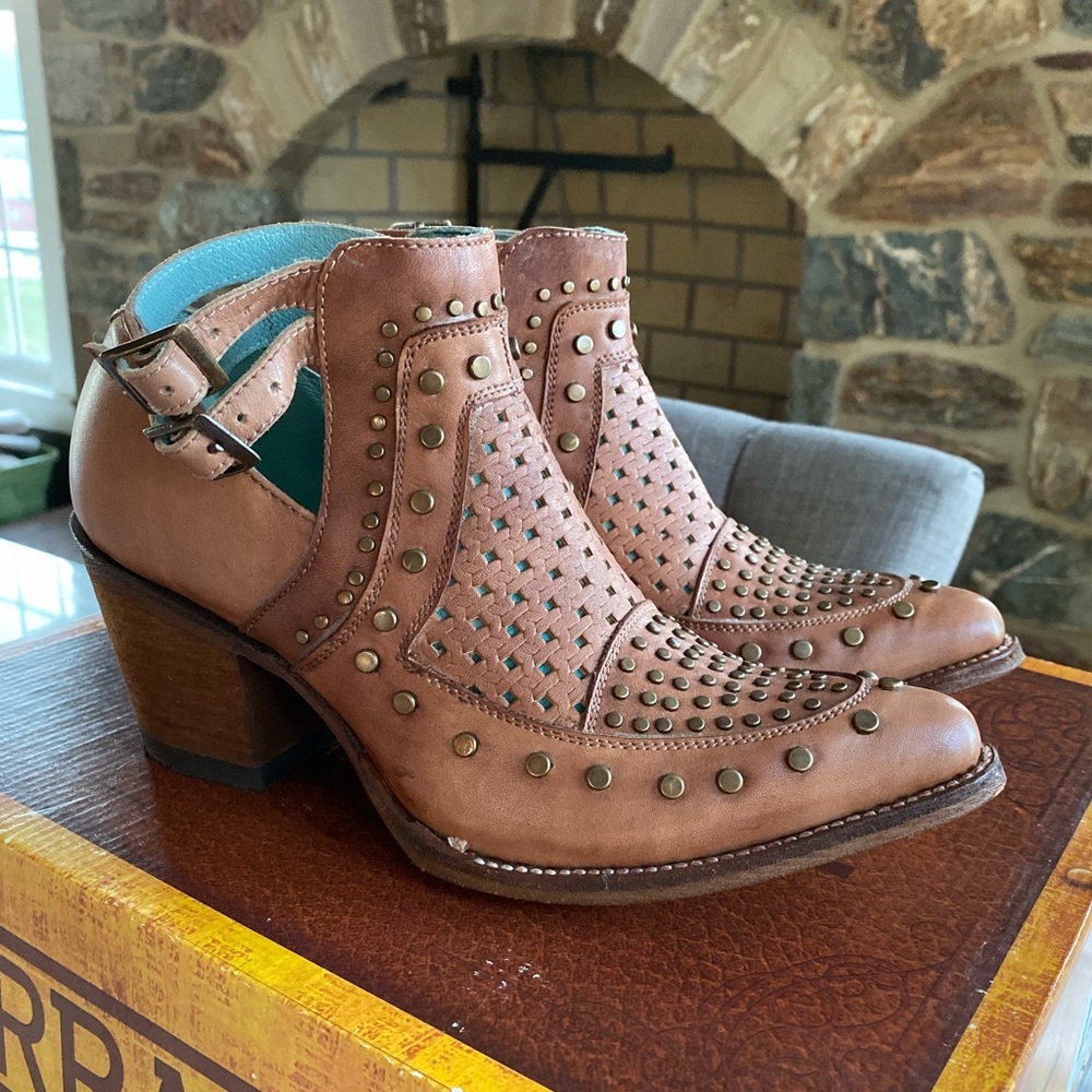 CORRAL Mule Booties With Studs